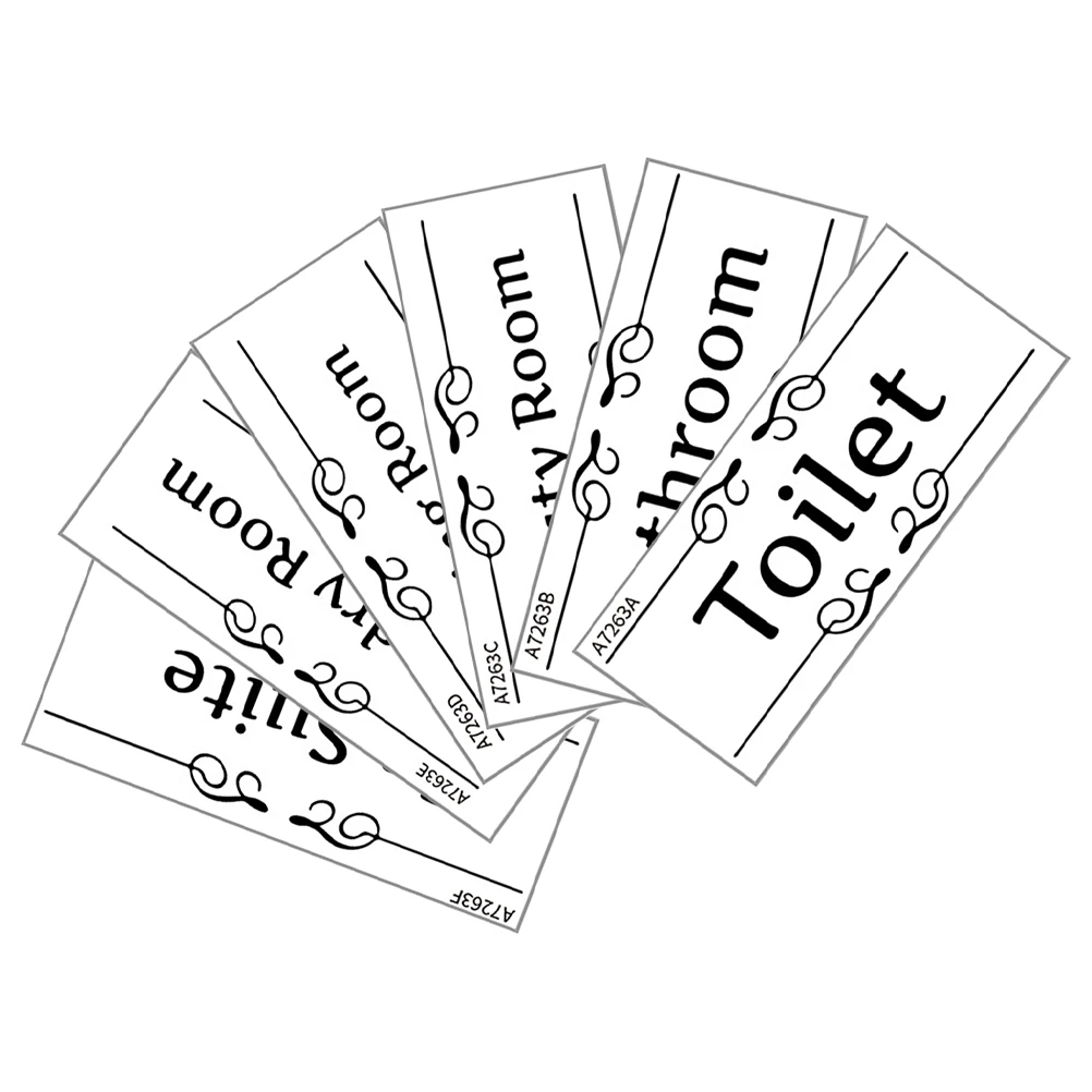 6 pcs Door Signs Adhesive Toilet Stickers Black White Bathroom Decor Waterproof Longlasting PVC Restroom Markers
6 pcs Door Signs Adhesive Toilet Stickers Black White Bathroom Decor Waterproof Longlasting PVC Restroom Markers