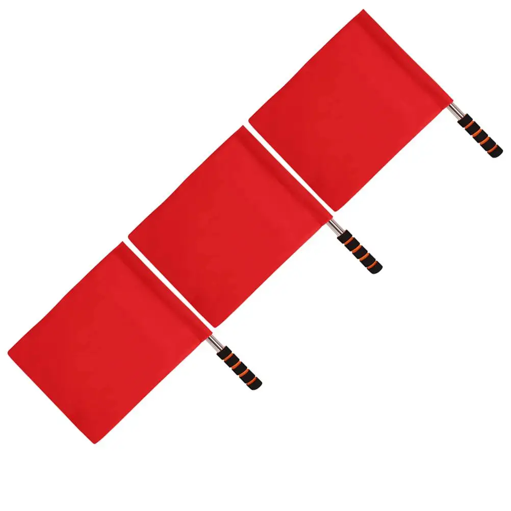 3 Pcs Signal Flags for Referee Traffic Safety Warning Flags Stainless Steel Sports Multi Function Racing Activities Theme
3 Pcs Signal Flags for Referee Traffic Safety Warning Flags Stainless Steel Sports Multi Function Racing Activities Theme