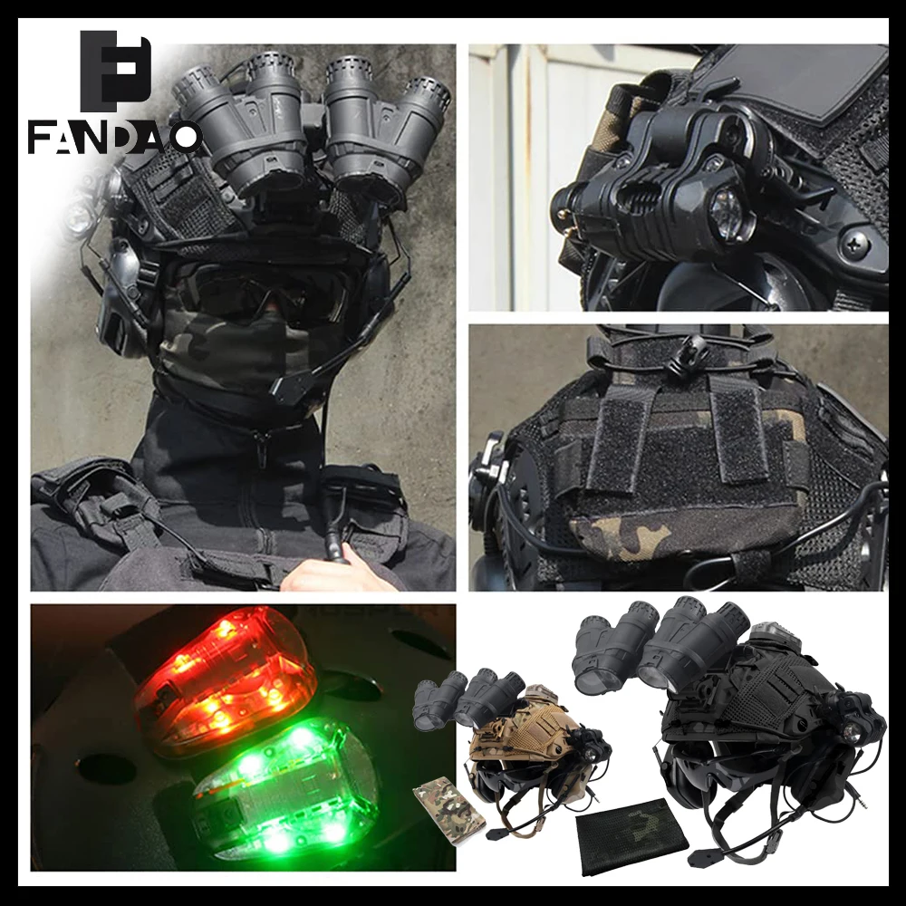 Tactical Helmet Set FAST Airsoft Protective Helmet With Communication Headset NVG Model Flashlight CS Hunting Shooting Equipment
Tactical Helmet Set FAST Airsoft Protective Helmet With Communication Headset NVG Model Flashlight CS Hunting Shooting Equipment