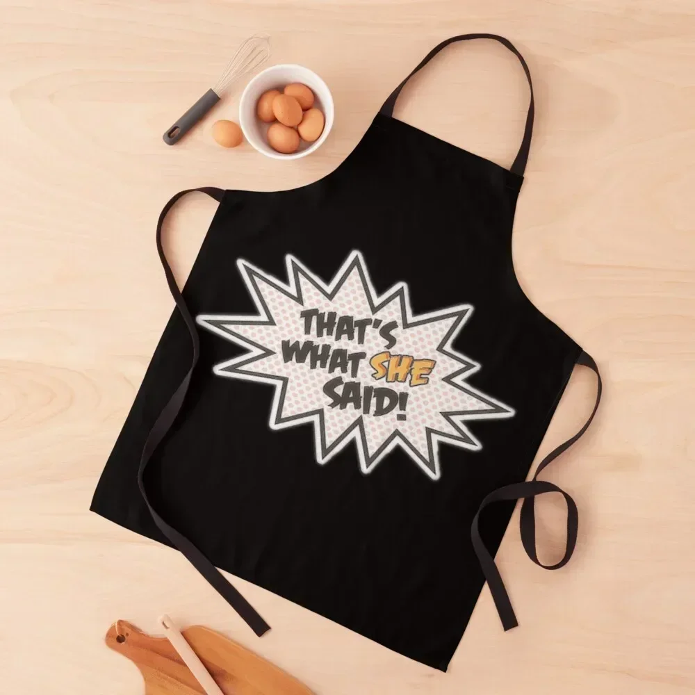 That's What She Said Apron Waterproof Utensils For Kitchen Chef Accessories Apron
That's What She Said Apron Waterproof Utensils For Kitchen Chef Accessories Apron