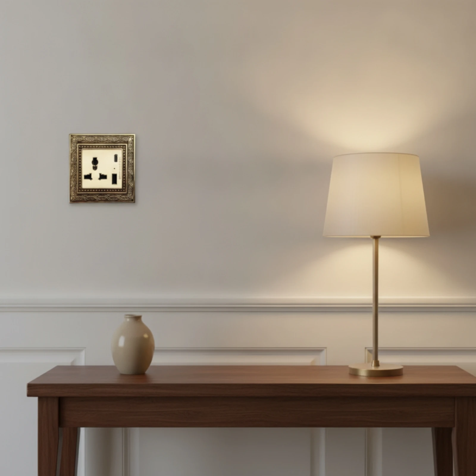 Switch Socket Panel Vintage Decorator Electrical Switch with Wall Plate Fitting Ornate Embossed for Interior Designers
Switch Socket Panel Vintage Decorator Electrical Switch with Wall Plate Fitting Ornate Embossed for Interior Designers
