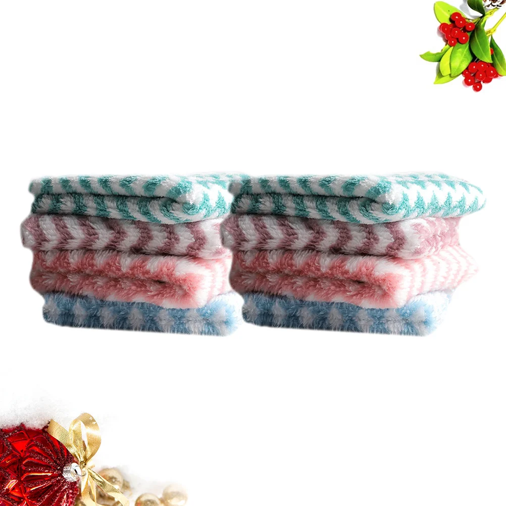 8 Pcs Wavy Striped Dishwashing Cloth Kitchen Cleaning Towels Absorbent Dishcloth for Window
8 Pcs Wavy Striped Dishwashing Cloth Kitchen Cleaning Towels Absorbent Dishcloth for Window