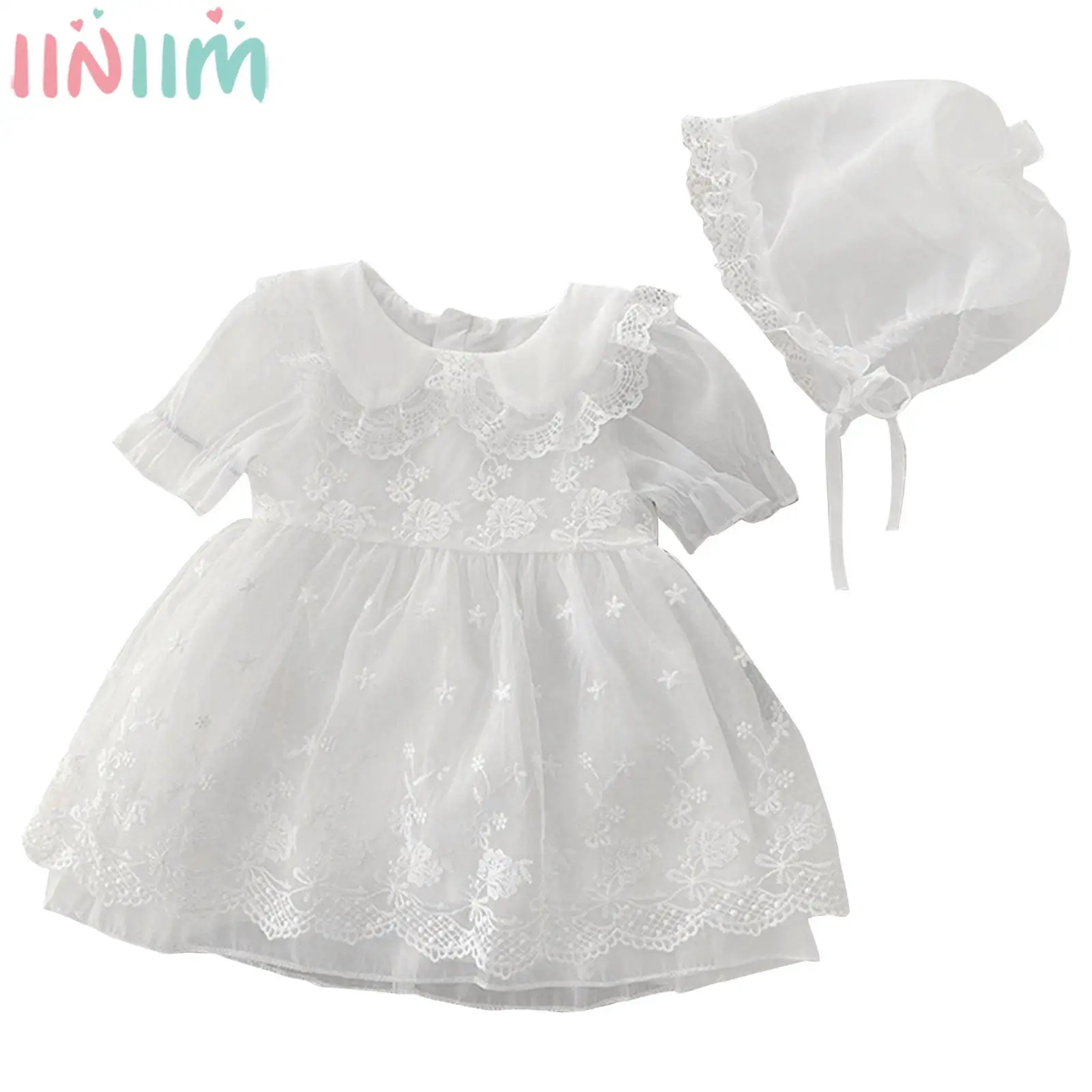Baby Girl Floral Embroidery Party Dress Tutu Baptism Costume Short Sleeve Lace Solid Princess Dress for Banquet Wedding Birthday
Baby Girl Floral Embroidery Party Dress Tutu Baptism Costume Short Sleeve Lace Solid Princess Dress for Banquet Wedding Birthday