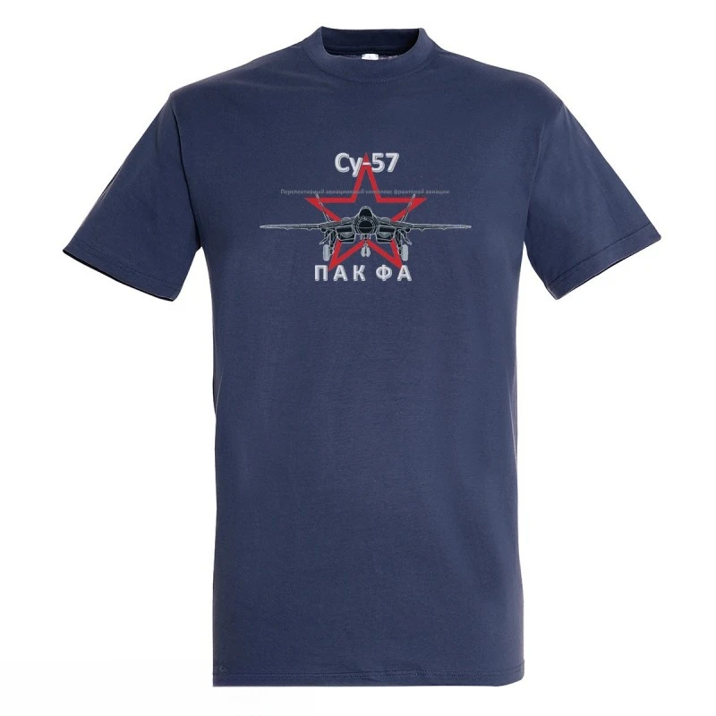 Summer Cotton Short Sleeve O-Neck Mens T Shirt New S-5XL SU-57 PAK-FA Stealth Fighter T-Shirt Crewneck fashion man 2024
Summer Cotton Short Sleeve O-Neck Mens T Shirt New S-5XL SU-57 PAK-FA Stealth Fighter T-Shirt Crewneck fashion man 2024