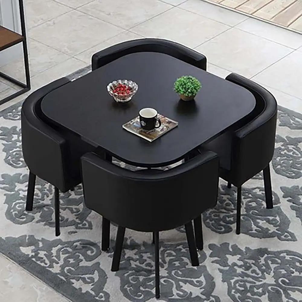 Round Dining Table Set with 4 Chairs, 80x75cm, Suitable for Kitchen or Dining Room
Round Dining Table Set with 4 Chairs, 80x75cm, Suitable for Kitchen or Dining Room