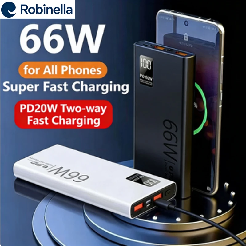 30000 мАч Power Bank USB Type C 66 Вт Быстрая зарядка Powerbank Внешняя батарея для iPhone 16 Xiaomi Huawei Samsung PD20W Poverbank
30000 мАч Power Bank USB Type C 66 Вт Быстрая зарядка Powerbank Внешняя батарея для iPhone 16 Xiaomi Huawei Samsung PD20W Poverbank