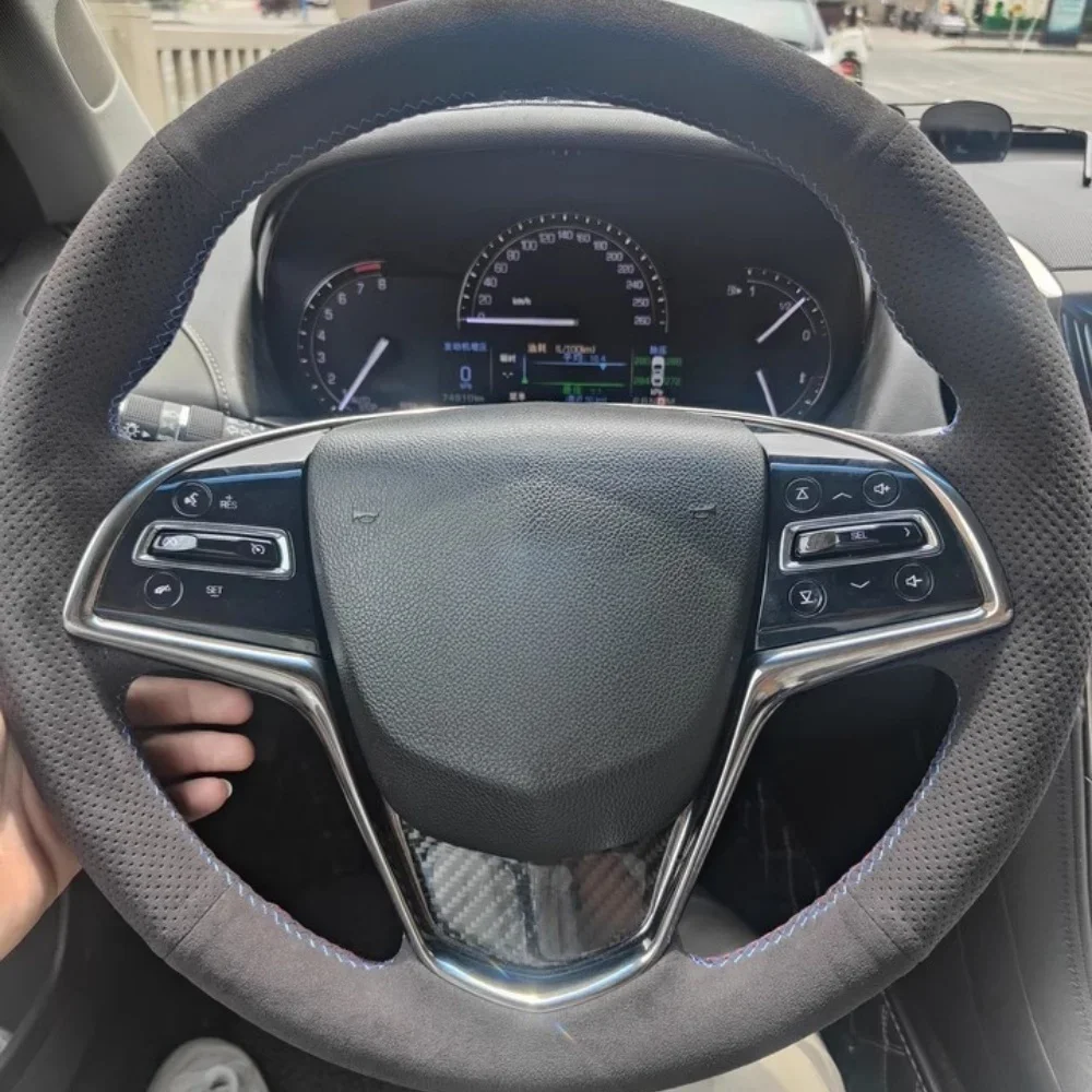 Чехол на руль автомобиля «сделай сам», удобный замшевый чехол для Cadillac CTS 2014-2016 ATS 2013-2015, аксессуары для салона автомобиля, рулевая пленка
Чехол на руль автомобиля «сделай сам», удобный замшевый чехол для Cadillac CTS 2014-2016 ATS 2013-2015, аксессуары для салона автомобиля, рулевая пленка