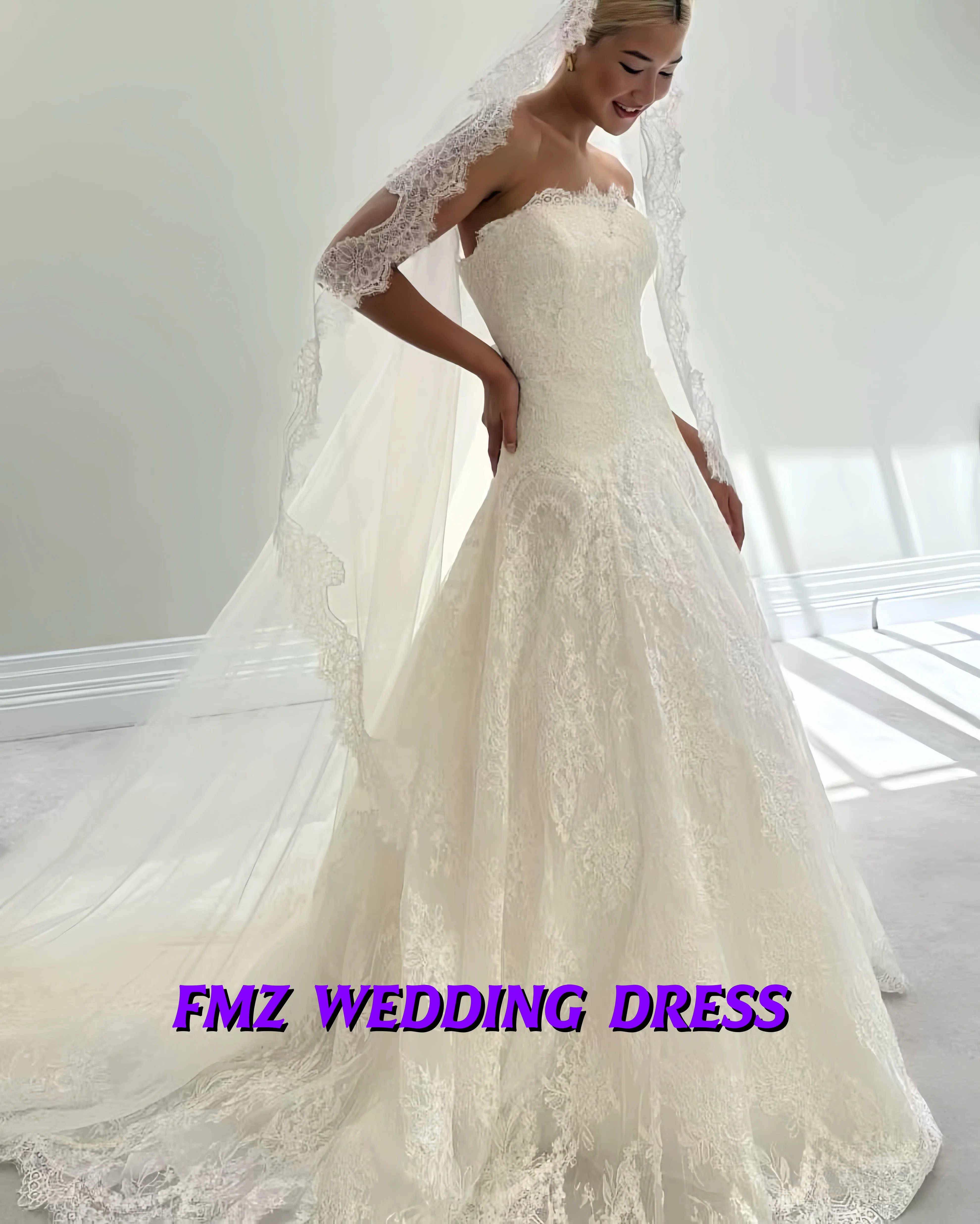 Customized Elegant wedding dress strapless sleeveless A-LINE robe de mariee wedding dress vestidos de novia
Customized Elegant wedding dress strapless sleeveless A-LINE robe de mariee wedding dress vestidos de novia
