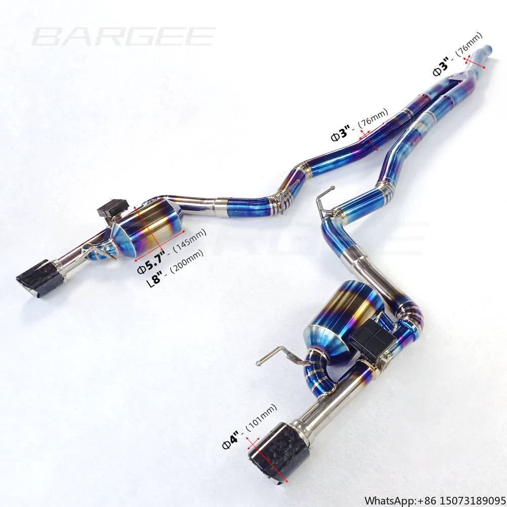Выхлопная система Bargee Dual ValvetronicT Titanium Catback для 2.3T 2013~UP, оптовая продажа, с клапанами
Выхлопная система Bargee Dual ValvetronicT Titanium Catback для 2.3T 2013~UP, оптовая продажа, с клапанами