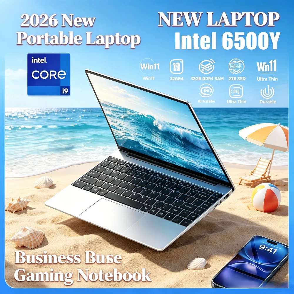 2026 New Portable Laptop Intel 6500Y Win11 32GB DDR4 RAM 2TB SSD Ultra Thin Durable Business Gaming Notebook
2026 New Portable Laptop Intel 6500Y Win11 32GB DDR4 RAM 2TB SSD Ultra Thin Durable Business Gaming Notebook