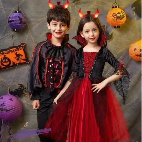 Children's Halloween Costume Witch Terror Set Cosplay Outfit Performance Clothes Female Wizard Outfit Stage Performance Costume
Children's Halloween Costume Witch Terror Set Cosplay Outfit Performance Clothes Female Wizard Outfit Stage Performance Costume