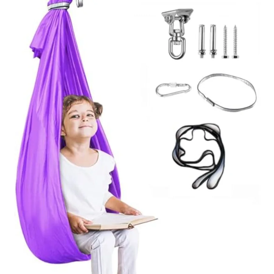 Therapy Swing for with Special Needs Hardware Included Snuggle Swing Cuddle Hammock Indoor Adjustable Aerial Yoga for with Auti
Therapy Swing for with Special Needs Hardware Included Snuggle Swing Cuddle Hammock Indoor Adjustable Aerial Yoga for with Auti