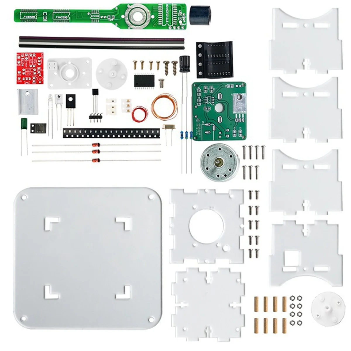 ABBH-плоский вращающийся светодиодный матричный дисплей DIY Kit 51, однокристальный микрокомпьютер, сварка, электронные детали «сделай сам», нет
ABBH-плоский вращающийся светодиодный матричный дисплей DIY Kit 51, однокристальный микрокомпьютер, сварка, электронные детали «сделай сам», нет