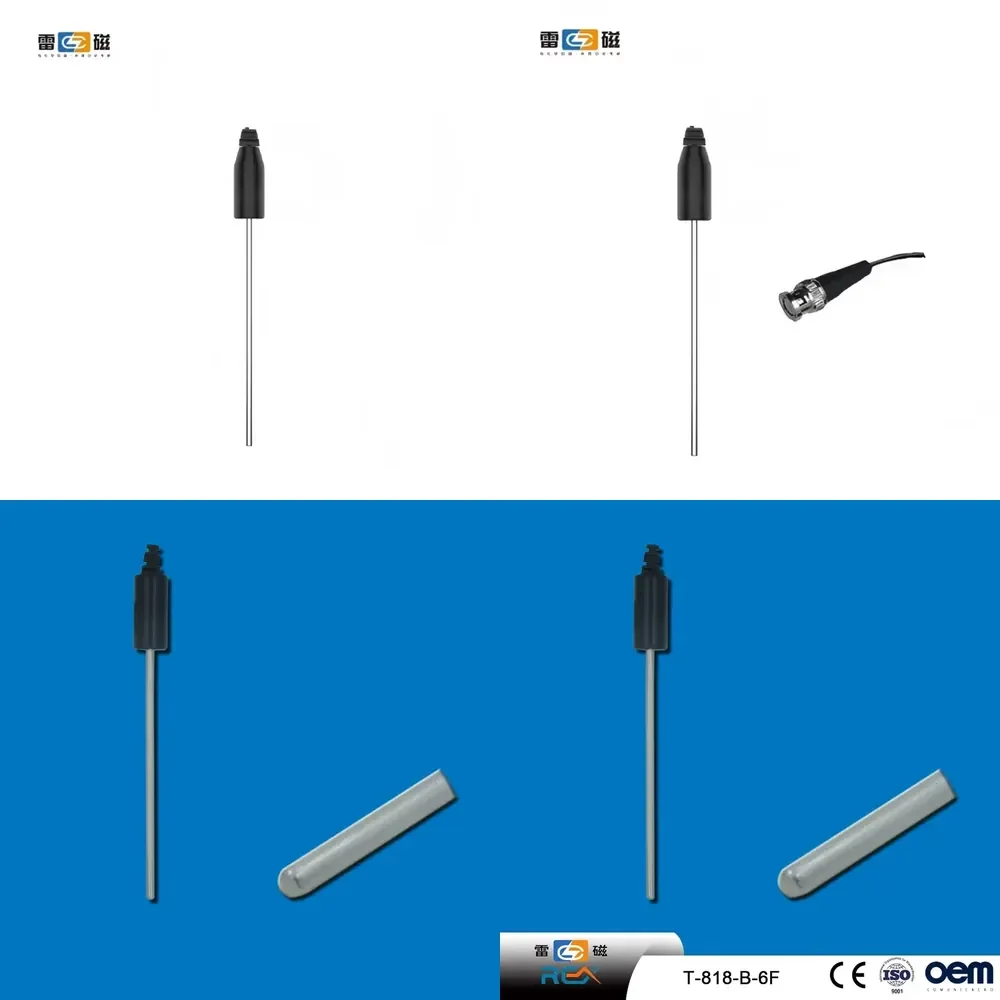 T-818-B-6F Temperature Sensor Electrode With BNC Connector Customize 316L Stainless Steel
T-818-B-6F Temperature Sensor Electrode With BNC Connector Customize 316L Stainless Steel