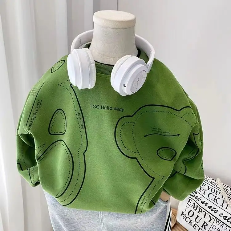 Children's 2025 boys sweater new spring and autumn round neck boys girls casual top
Children's 2025 boys sweater new spring and autumn round neck boys girls casual top