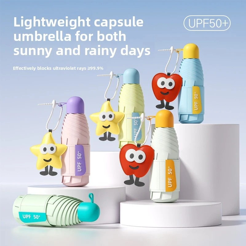 Sunshade, UV protection, sun umbrella, rain or shine umbrella 50% off Compact, portable pocket capsule umbrella
Sunshade, UV protection, sun umbrella, rain or shine umbrella 50% off Compact, portable pocket capsule umbrella
