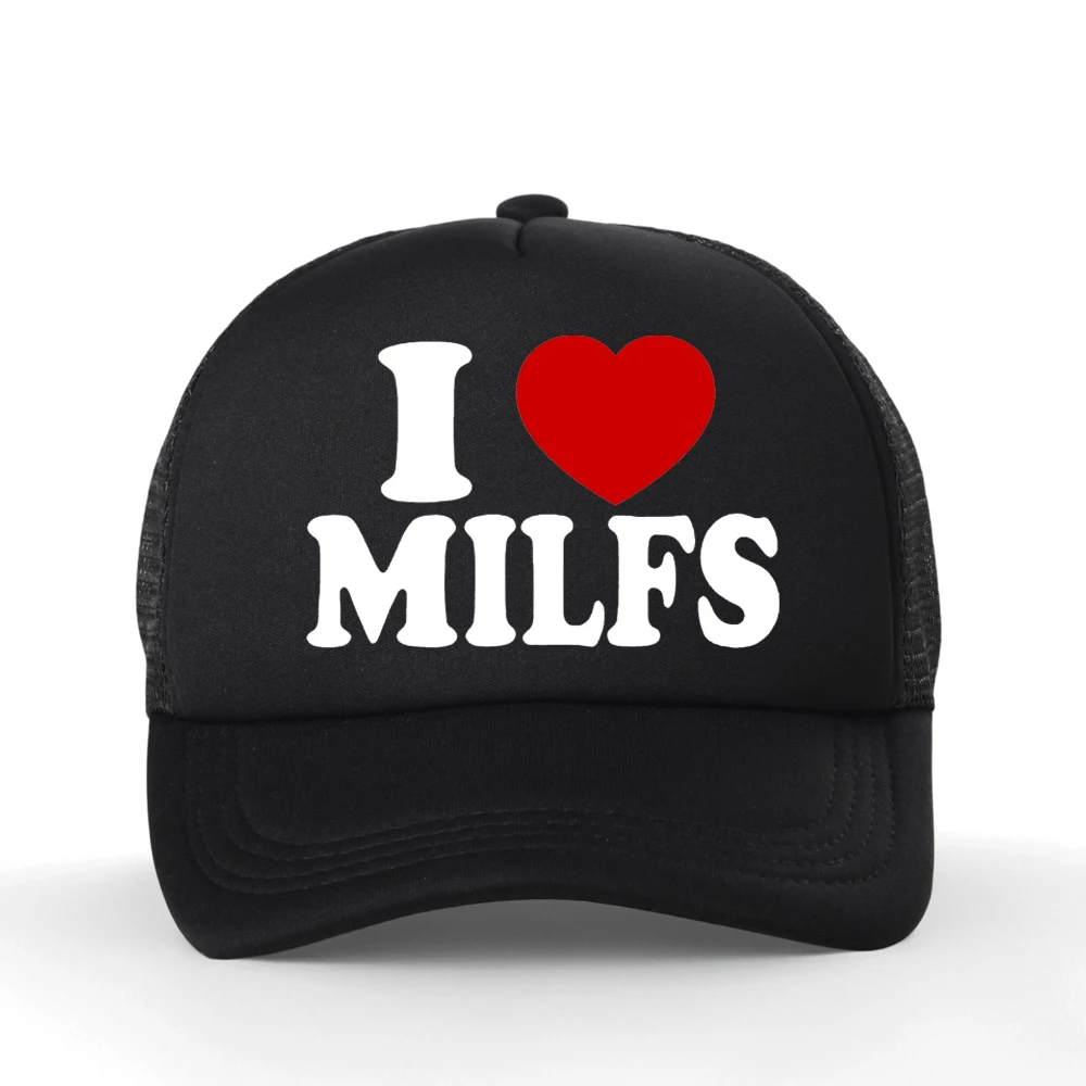 Funny I Love MILFs Red Heart Hip Hop Baseball Cap Birthday Gift Summer Mesh Breathable Snapback Hat Casquette
Funny I Love MILFs Red Heart Hip Hop Baseball Cap Birthday Gift Summer Mesh Breathable Snapback Hat Casquette
