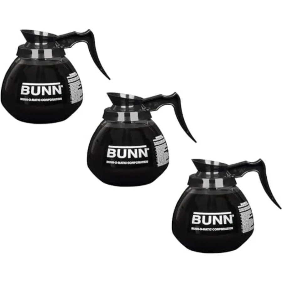 Supply Depot Compatible with Coffee Pot Decanter/Carafe 3 Black Regular 12 Cup Capacity Set of 3 large
Supply Depot Compatible with Coffee Pot Decanter/Carafe 3 Black Regular 12 Cup Capacity Set of 3 large