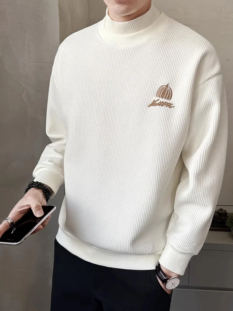 Thiened Fce Autumn Winter Men's Sweatirt Embroidered Long Sve T-irt Youth Casual Loose Fit Antibacterial Cotton P...
Thiened Fce Autumn Winter Men's Sweatirt Embroidered Long Sve T-irt Youth Casual Loose Fit Antibacterial Cotton P...