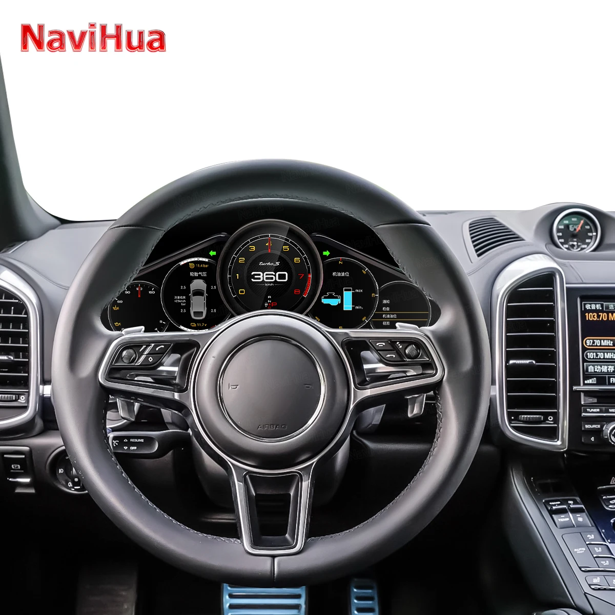 12.3 Inch Linux For Porsche Cayenne 2010~2017 Digital Dashboard Panel Speedometer meter Virtual Instrument Cluster Cockpit