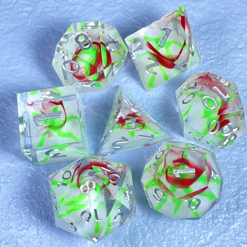 Набор кубиков Volcano Sharp Edge D&D из смолы, многогранники, наборы из 7 предметов для COC RPG Dungeons and Dragons, подарок для настольных игр, аксессуары 
Набор кубиков Volcano Sharp Edge D&D из смолы, многогранники, наборы из 7 предметов для COC RPG Dungeons and Dragons, подарок для настольных игр, аксессуары