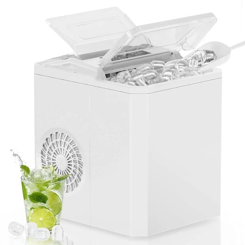 Nugget Ice Maker Machine, 26lbs in 24Hrs, 9 Ice Cubes in 6 Mins,Auto-Cleaning Portable Ice Maker with Basket and Scoop, C
Nugget Ice Maker Machine, 26lbs in 24Hrs, 9 Ice Cubes in 6 Mins,Auto-Cleaning Portable Ice Maker with Basket and Scoop, C