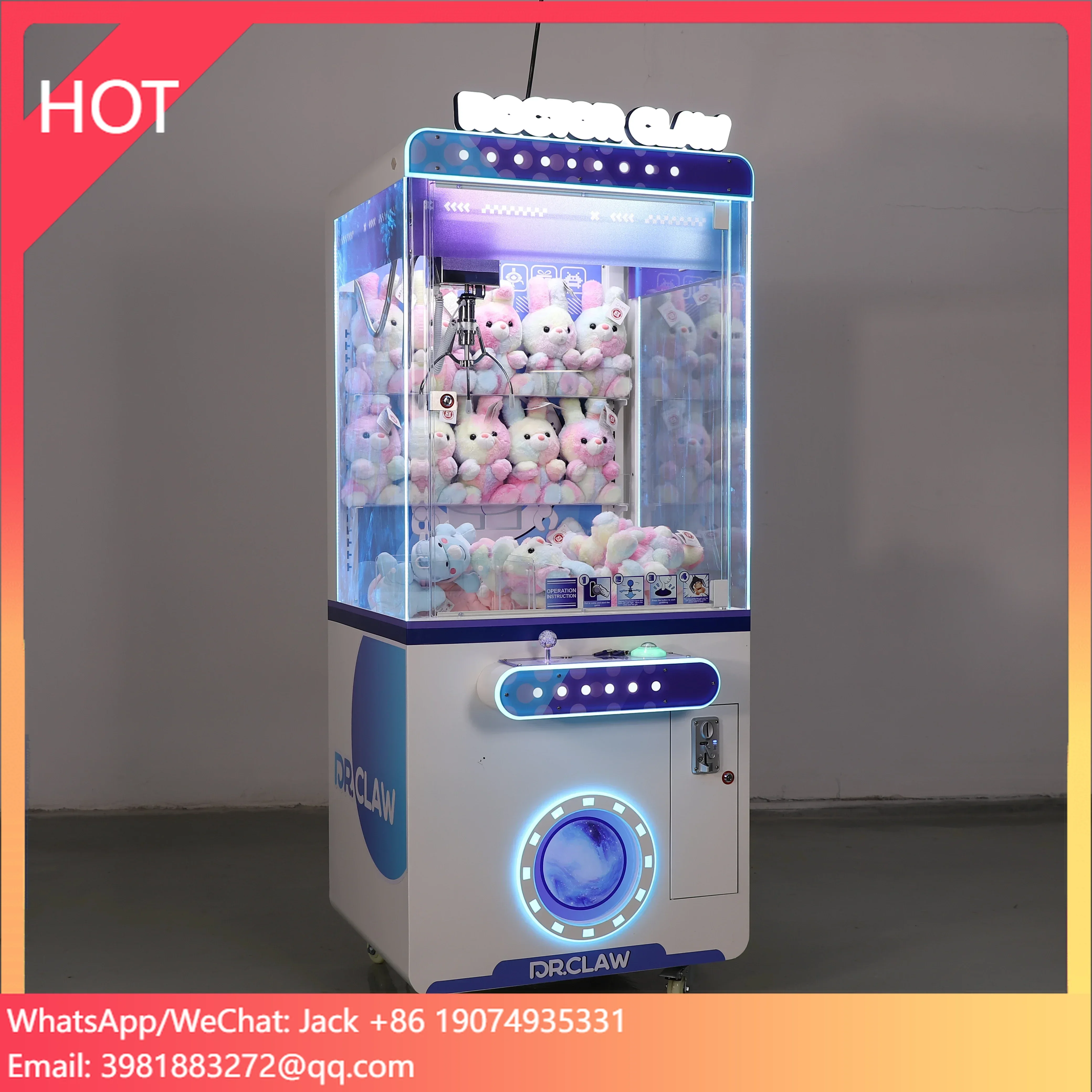 Claw Coin Operated Games Arcade Machine Christmas Human Claw Machine Toys for Kids Family Play
Claw Coin Operated Games Arcade Machine Christmas Human Claw Machine Toys for Kids Family Play