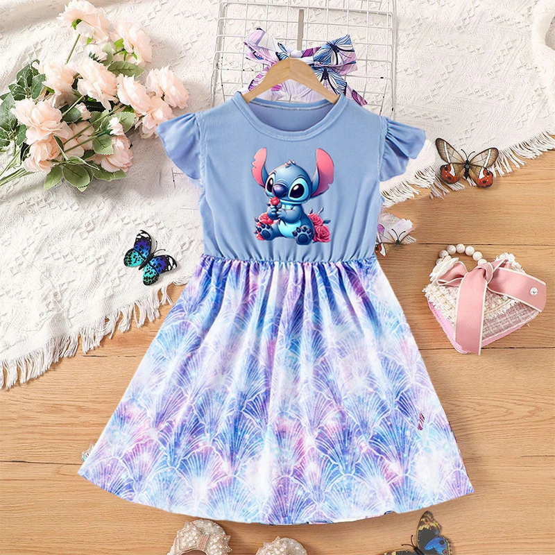 Новинка 2023 года, летнее платье принцессы с короткими рукавами для девочек DISNEY Stitch, повседневная одежда для вечеринок, повседневные платья с принтом
Новинка 2023 года, летнее платье принцессы с короткими рукавами для девочек DISNEY Stitch, повседневная одежда для вечеринок, повседневные платья с принтом