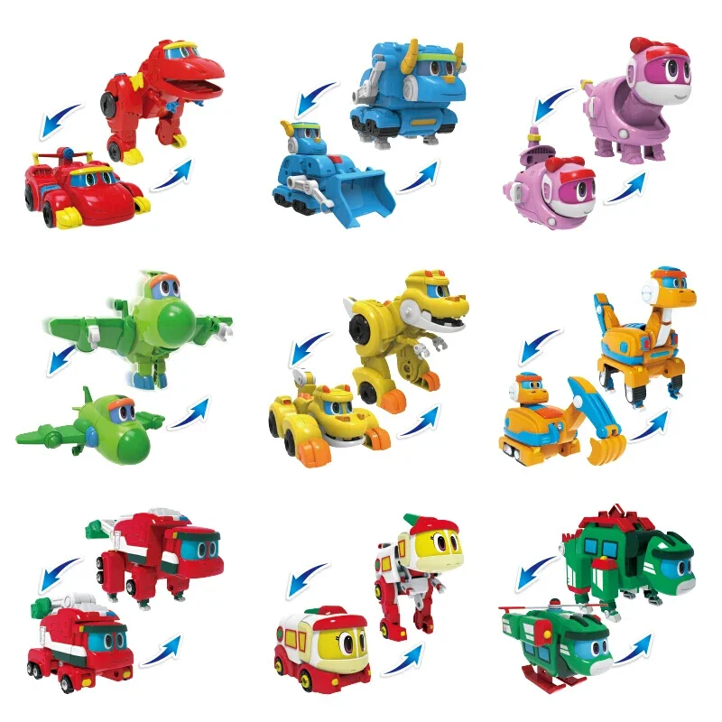 Genuine 9pcs/set Mini Gogo Dino Deformation Robot to Dinosaur Toy Action Figures Transformation Car Airplane Motorboat Crane toy
Genuine 9pcs/set Mini Gogo Dino Deformation Robot to Dinosaur Toy Action Figures Transformation Car Airplane Motorboat Crane toy