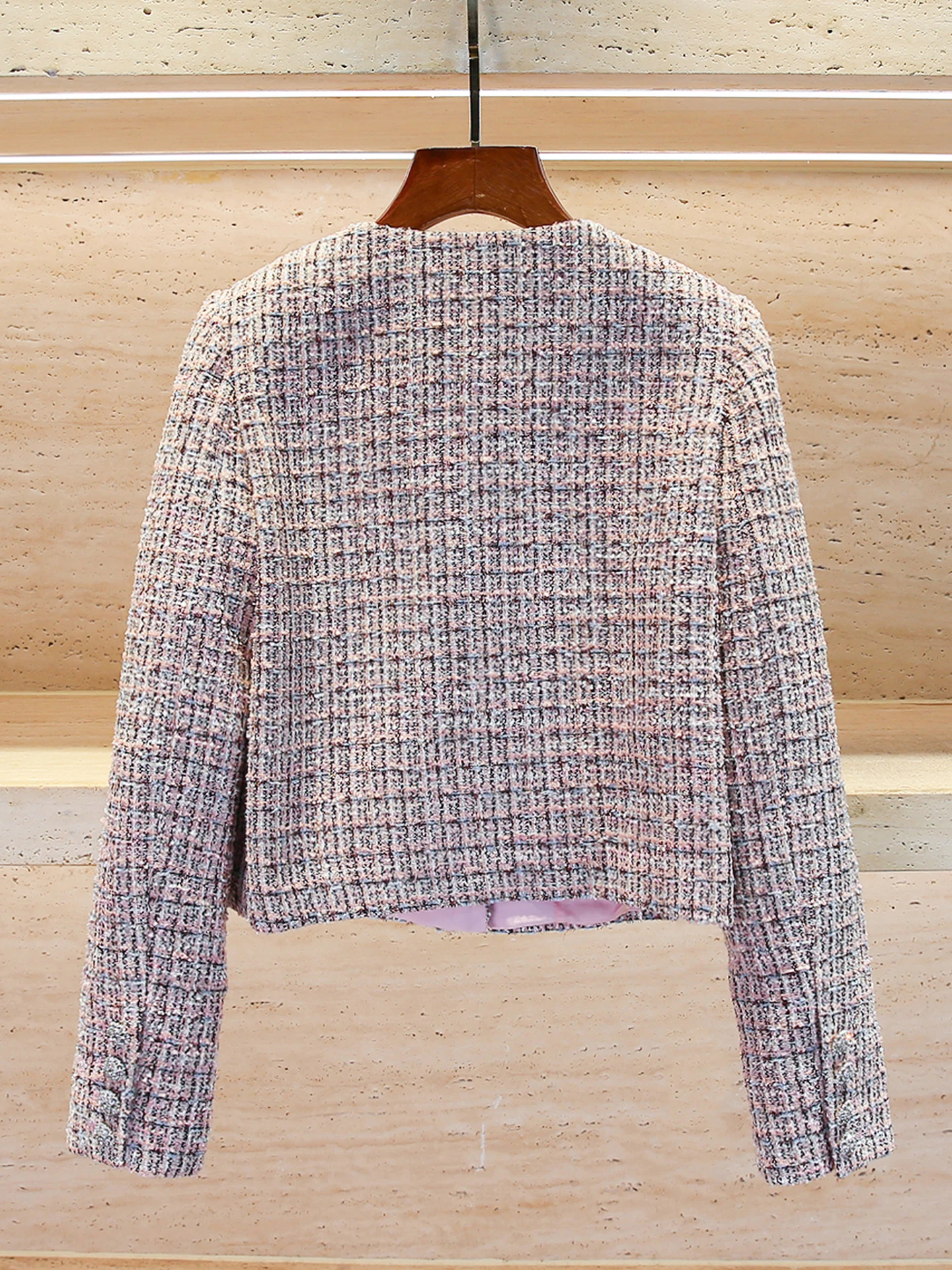 Роскошный женский твидовый открытый кардиган с бриллиантами, осень-зима, повседневное пальто со стойкой, длина на пуговицах
Роскошный женский твидовый открытый кардиган с бриллиантами, осень-зима, повседневное пальто со стойкой, длина на пуговицах