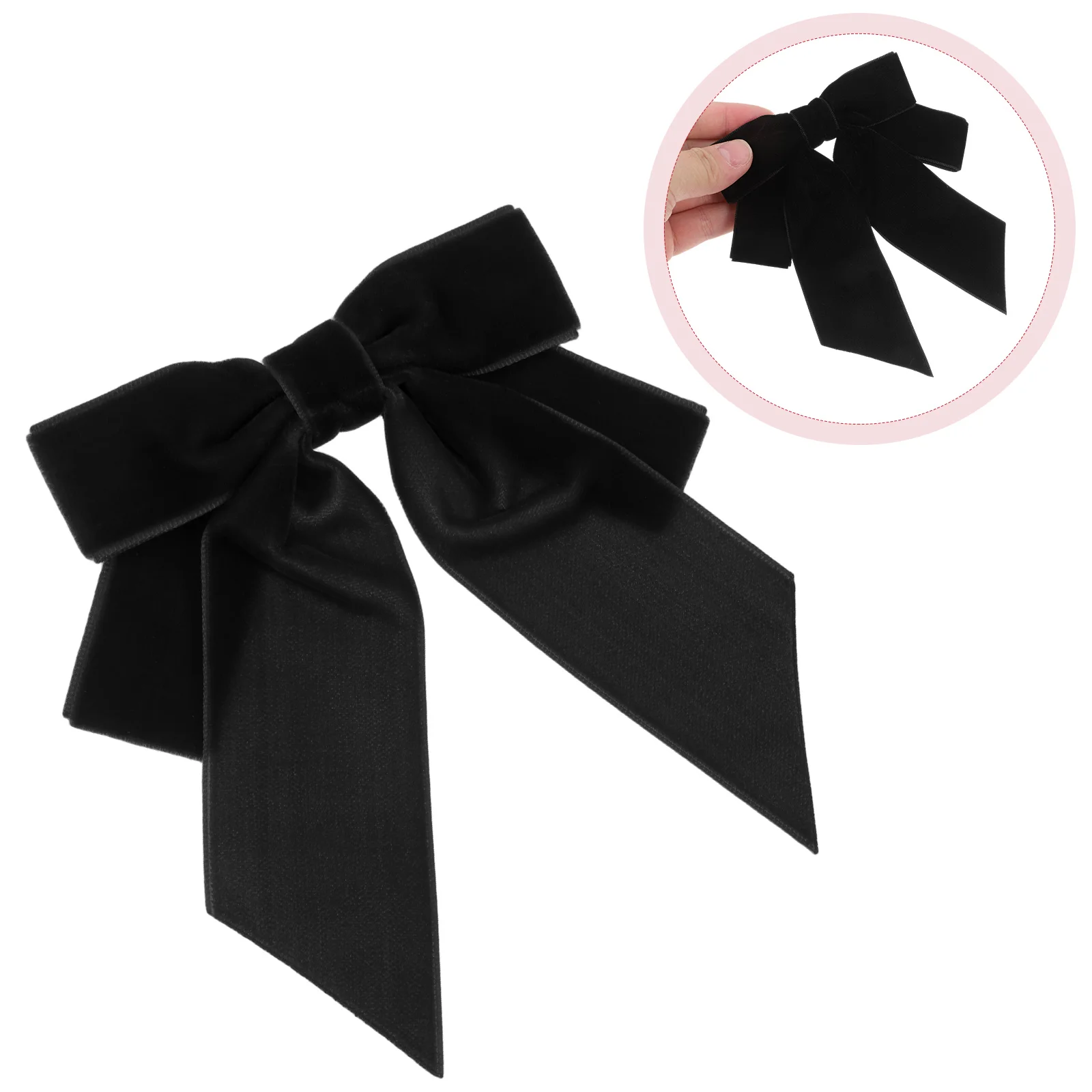Women Tie Black Pre-Tied Bow Brooch Lapel Pin Large Hair Bow For Wedding Party Holiday Christmas Accessories Corsage
Women Tie Black Pre-Tied Bow Brooch Lapel Pin Large Hair Bow For Wedding Party Holiday Christmas Accessories Corsage