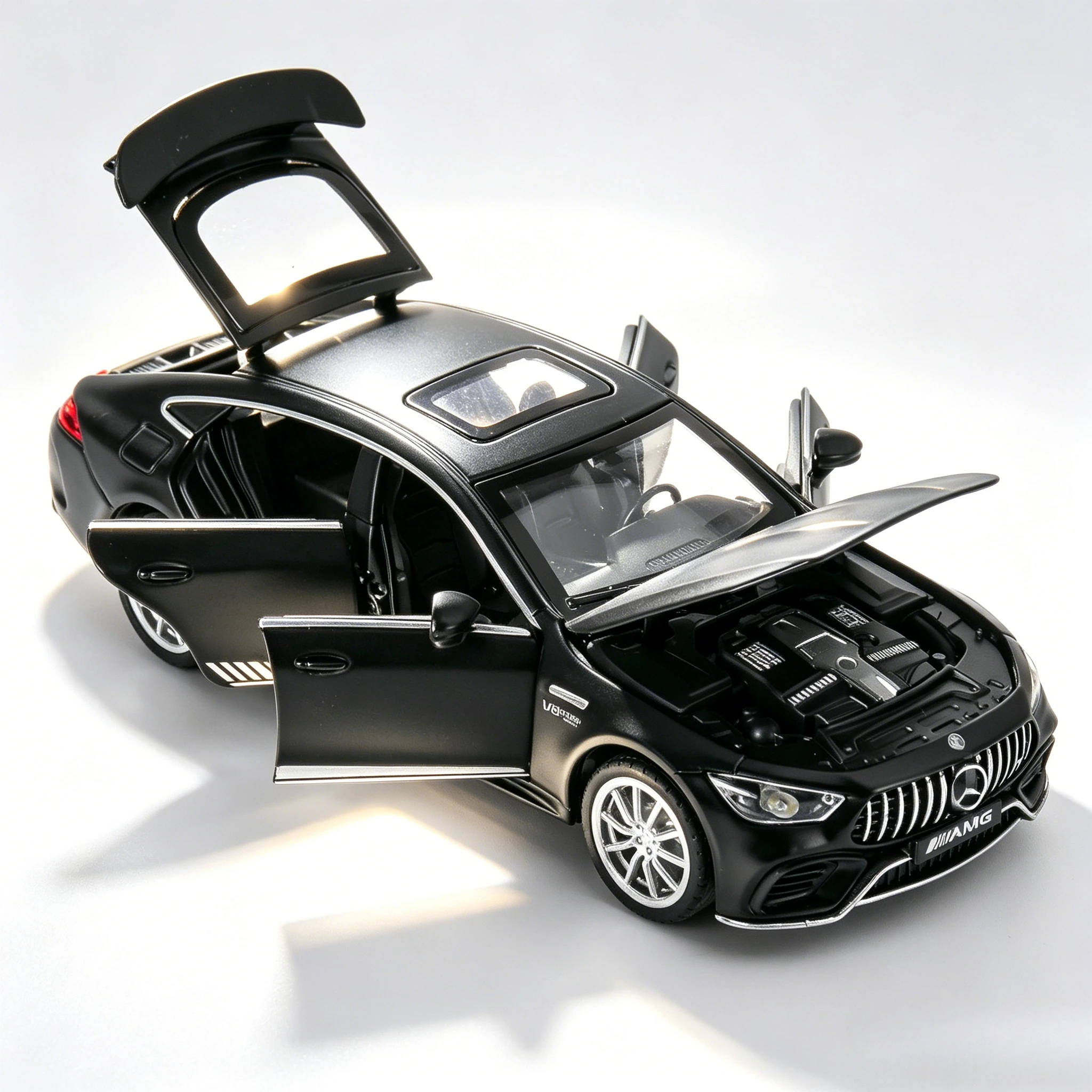 1:32 AMG GT63 Sports Car Alloy Diecast Car Model Sound Light Pull Back Toys Ornaments Gift For Children Collect
1:32 AMG GT63 Sports Car Alloy Diecast Car Model Sound Light Pull Back Toys Ornaments Gift For Children Collect