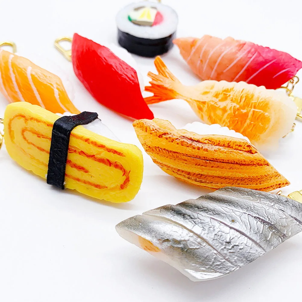2 Pcs Simulated Sushi Pendants Keychain Charm Cute Cartoon Chains Metal Imitation Food
2 Pcs Simulated Sushi Pendants Keychain Charm Cute Cartoon Chains Metal Imitation Food