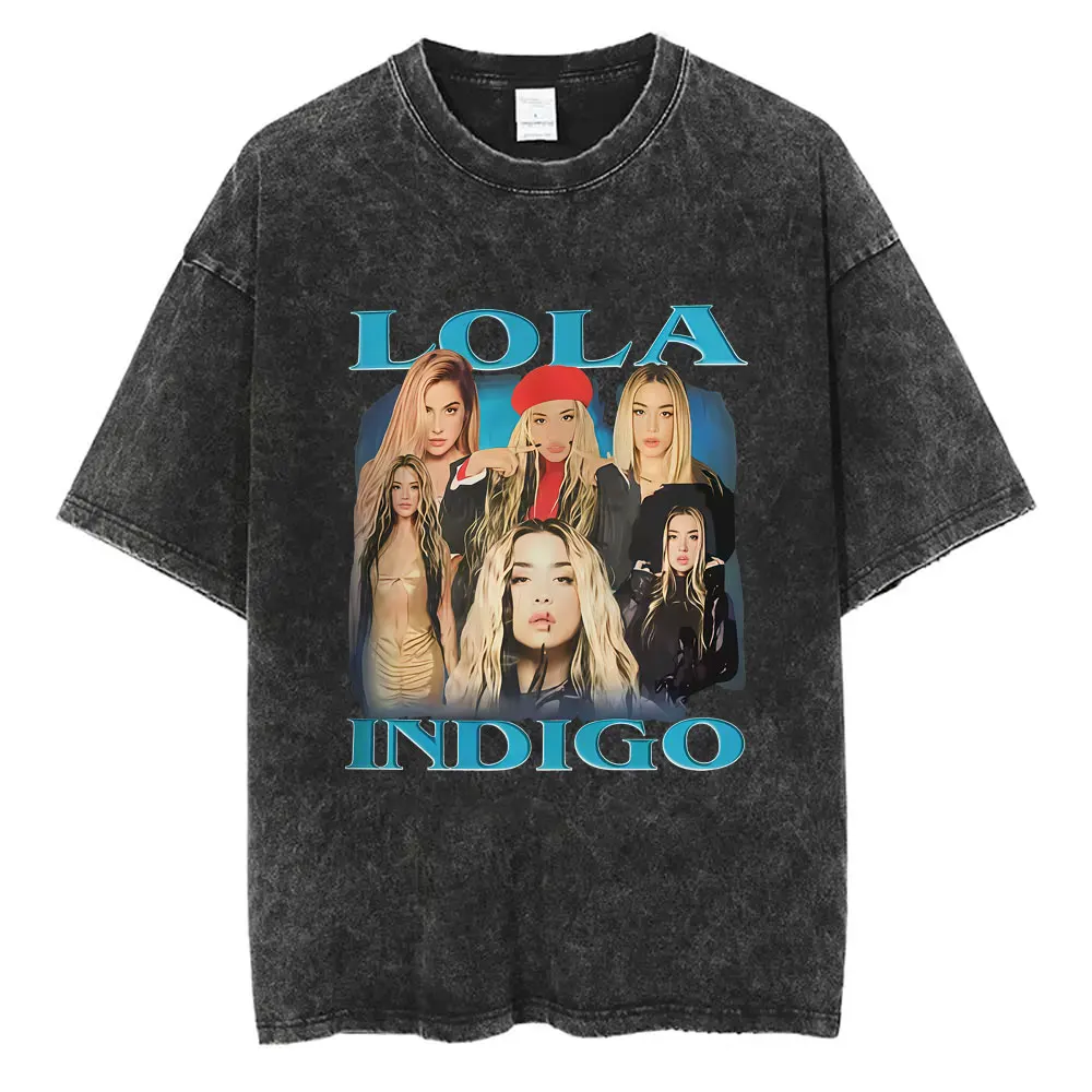 Lola 2025 Indigo Tour Merch Washed Vintage Tshirt Male Fashion Singer T Shirts Men Women Casual Oversized Crewneck T-shirt Tops
Lola 2025 Indigo Tour Merch Washed Vintage Tshirt Male Fashion Singer T Shirts Men Women Casual Oversized Crewneck T-shirt Tops