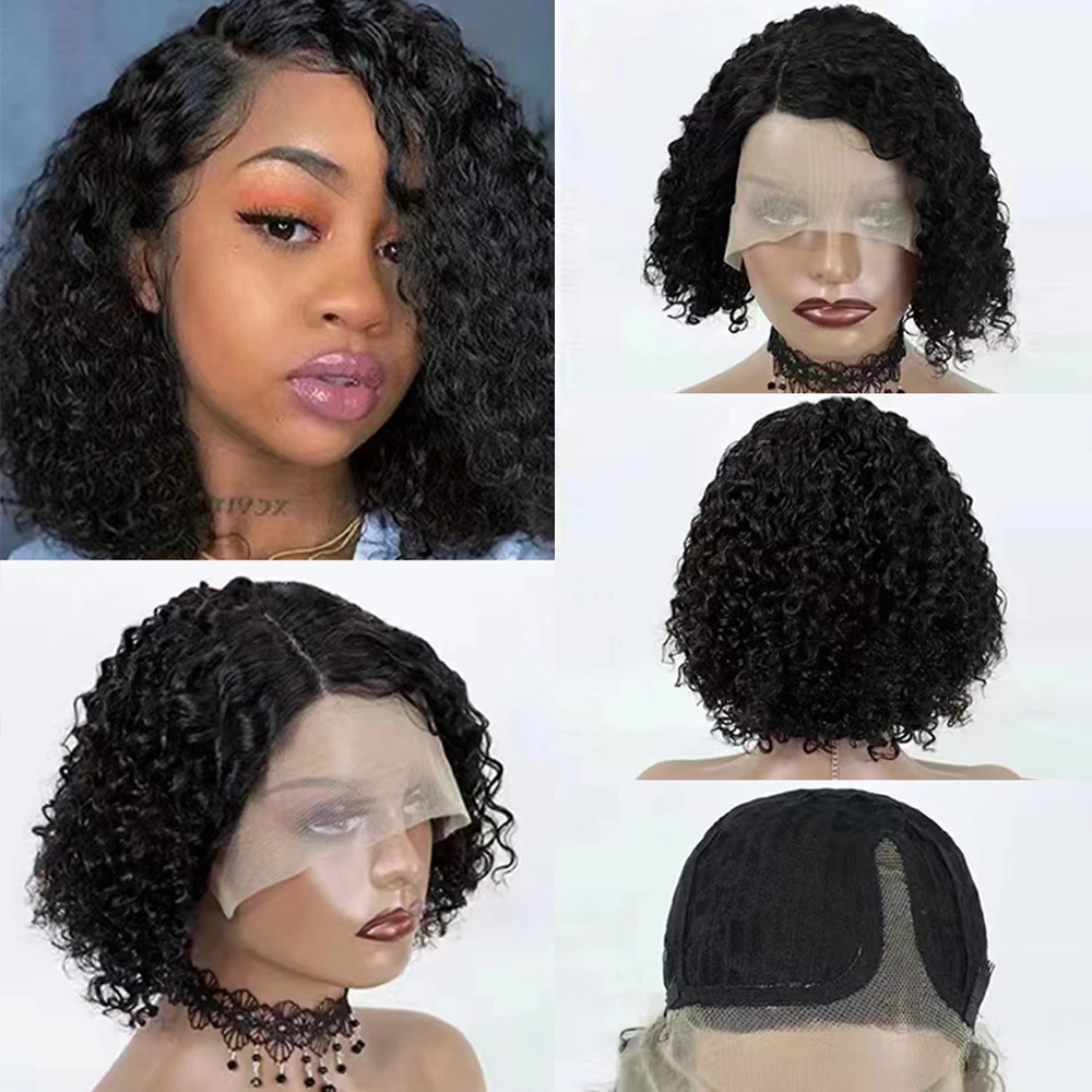 Jerry Curly Short Bob Wig Lace Frontal Human Hair Wigs 12 14 Inches Lace Closure Wig for Women Transparent Front T Part Lace Wig
Jerry Curly Short Bob Wig Lace Frontal Human Hair Wigs 12 14 Inches Lace Closure Wig for Women Transparent Front T Part Lace Wig