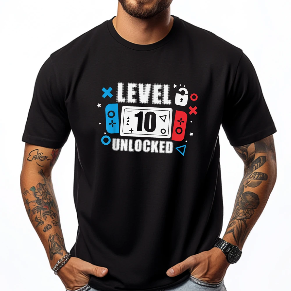 Level 10 Unlocked Shirt Video Gamer 10th Birthday Mens Designer Clothes Halloween Tshirt Easter Sunday
Level 10 Unlocked Shirt Video Gamer 10th Birthday Mens Designer Clothes Halloween Tshirt Easter Sunday