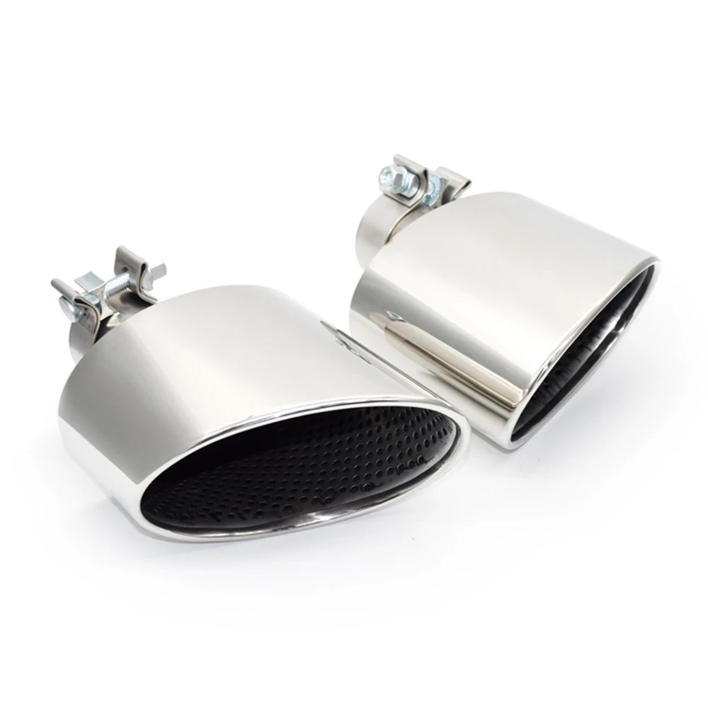 304 Stainless Steel Oval Exhaust Pipe For A3 A4 A5 A6 A7 Up To RS3 RS4 RS5 RS6 RS7 Car Muffler Tip Tailpipe
304 Stainless Steel Oval Exhaust Pipe For A3 A4 A5 A6 A7 Up To RS3 RS4 RS5 RS6 RS7 Car Muffler Tip Tailpipe