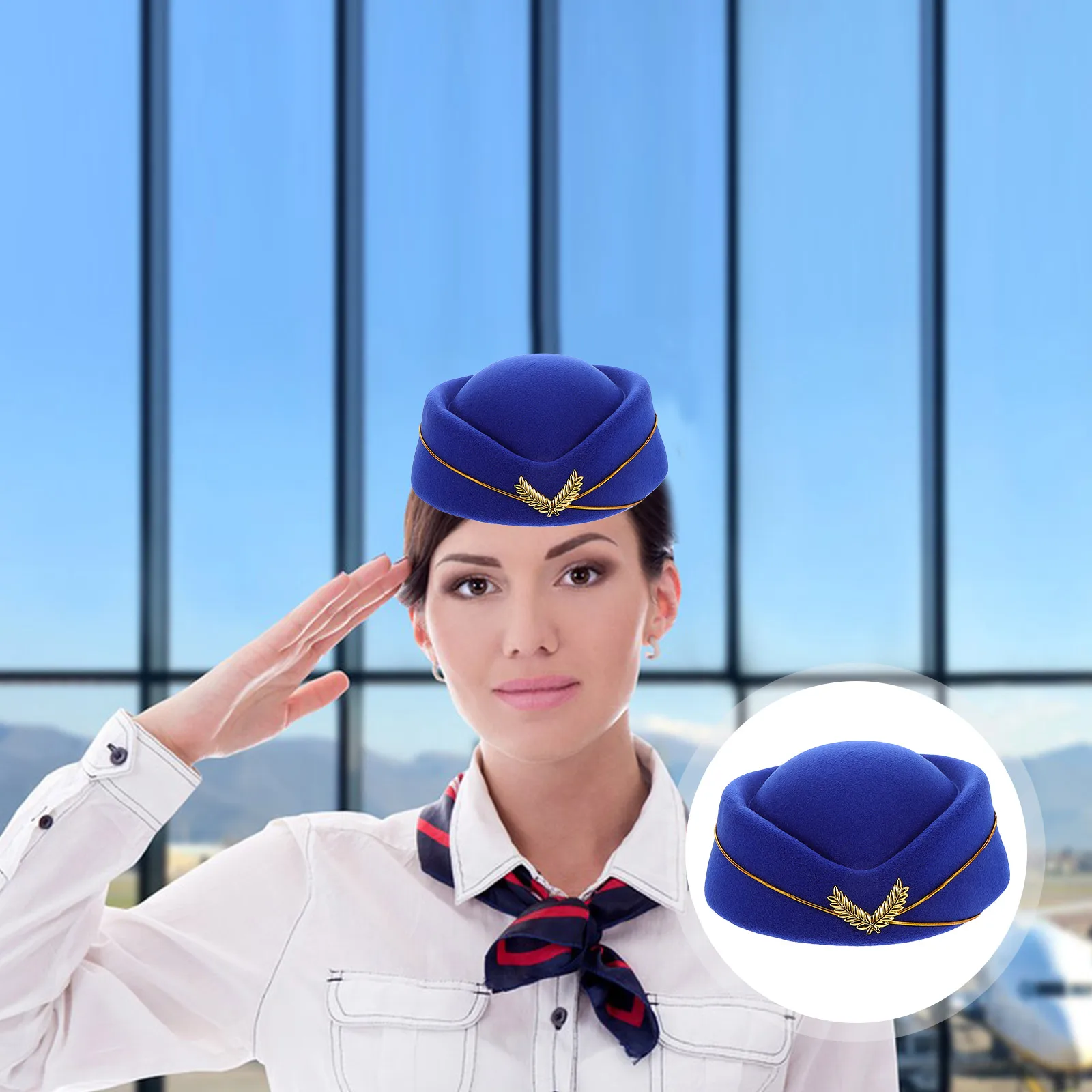 Stewardess Hat Beret Flight Attendant Accessories Airplane Hostess Airline Costume Cosplay Miss
Stewardess Hat Beret Flight Attendant Accessories Airplane Hostess Airline Costume Cosplay Miss