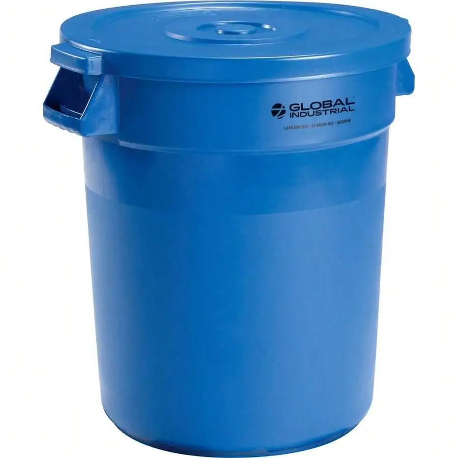 20 Gallon Blue Plastic Trash Can With Lid
20 Gallon Blue Plastic Trash Can With Lid
