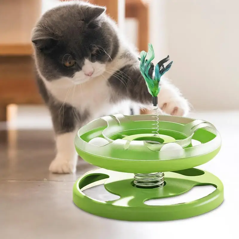 Cat Track Toy Hollow Cat Teaser Ball Toys Cat Spring Toy Feather Cat Puzzle Toys Stimulating Cat Toys For Pets Cats Kitten
Cat Track Toy Hollow Cat Teaser Ball Toys Cat Spring Toy Feather Cat Puzzle Toys Stimulating Cat Toys For Pets Cats Kitten