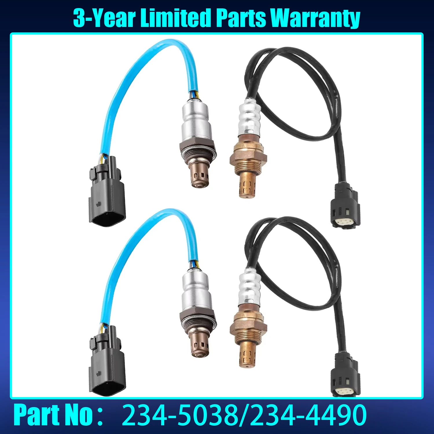 234-5038 234-4490 Oxygen O2 Sensors Upstream Downstream Compatible with Ford 3.5L 3.7L 2011-2014 Mustang for F-150 Escape Explor
234-5038 234-4490 Oxygen O2 Sensors Upstream Downstream Compatible with Ford 3.5L 3.7L 2011-2014 Mustang for F-150 Escape Explor