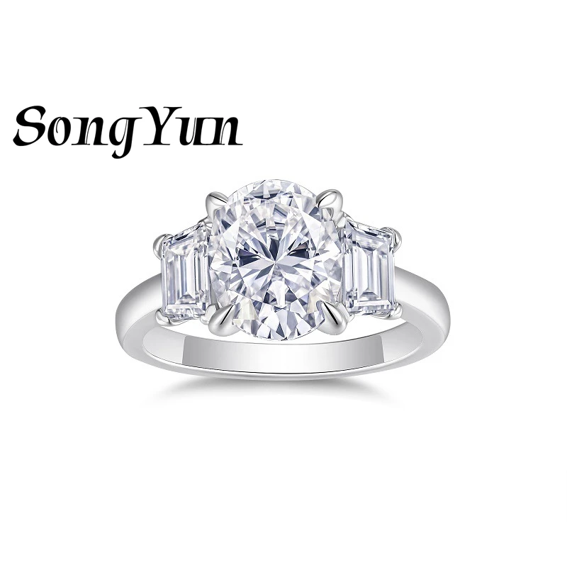 SONGYUN Designer Jewelry 925 Sterling Silver Ring Moissanite Elegant Ring for Girlfriend 18K Gold Plated SYT Patent GRA Rings
SONGYUN Designer Jewelry 925 Sterling Silver Ring Moissanite Elegant Ring for Girlfriend 18K Gold Plated SYT Patent GRA Rings