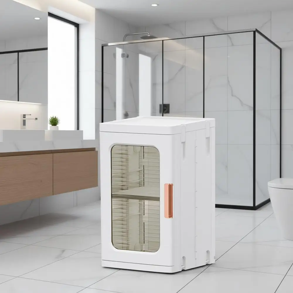 Mini Storage Cabinet with Doors and Shelves, Countertop Cabinet, Bathroom Storage, Kitchen Cabinet, Adjustable Shelving Organize
Mini Storage Cabinet with Doors and Shelves, Countertop Cabinet, Bathroom Storage, Kitchen Cabinet, Adjustable Shelving Organize