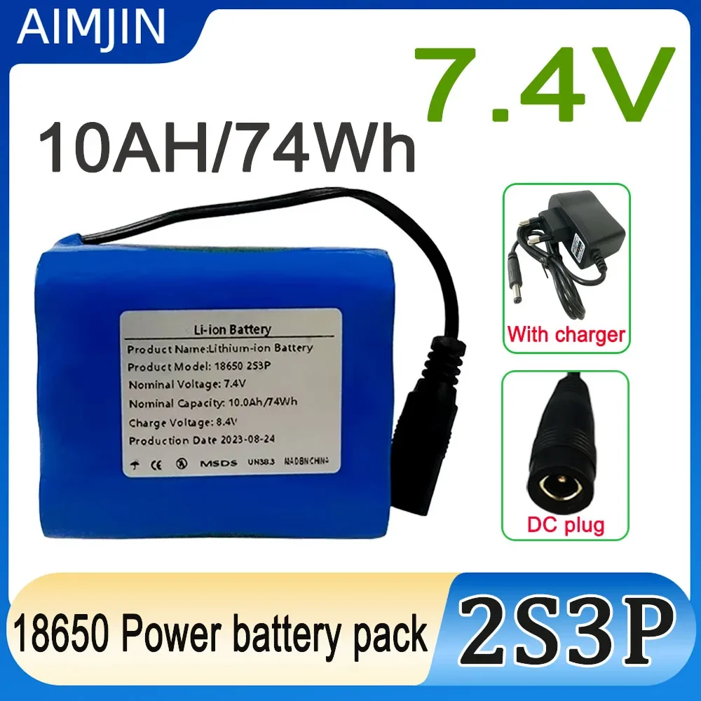 2S3P 7.4V Emergency DIY 18650 Lithium Battery Pack 10AH Fishing LED Light Bluetooth Speaker 7.4V Lithium Ion Battery
2S3P 7.4V Emergency DIY 18650 Lithium Battery Pack 10AH Fishing LED Light Bluetooth Speaker 7.4V Lithium Ion Battery
