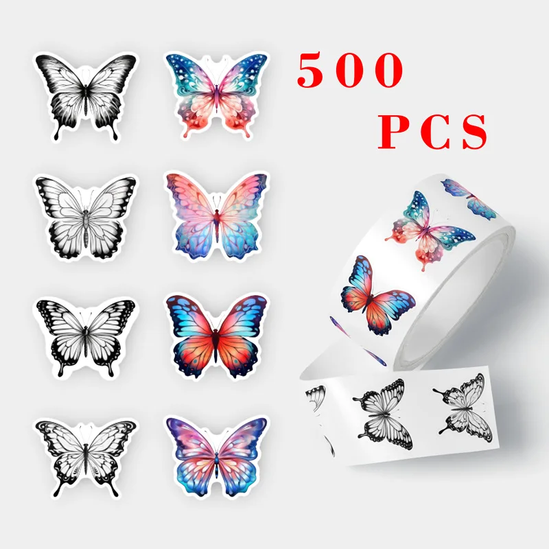 500pcs/1 lot Creative Colored Butterfly Flower Sticker Irregular Shaped Gift Box Floral Packaging Decorative Self-Adhesive
500pcs/1 lot Creative Colored Butterfly Flower Sticker Irregular Shaped Gift Box Floral Packaging Decorative Self-Adhesive