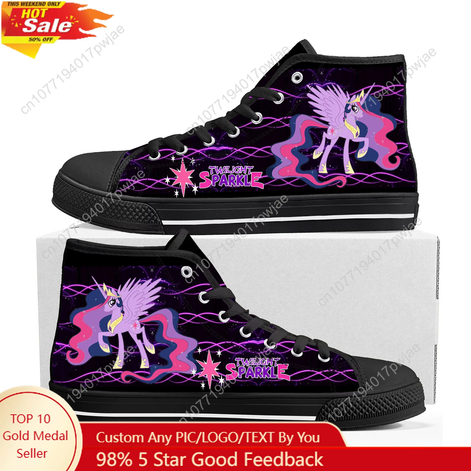 My Little Pony Twilight Sparkle High Top Sneakers Mens Womens Teenager Lightweight Canvas Sneaker
My Little Pony Twilight Sparkle High Top Sneakers Mens Womens Teenager Lightweight Canvas Sneaker