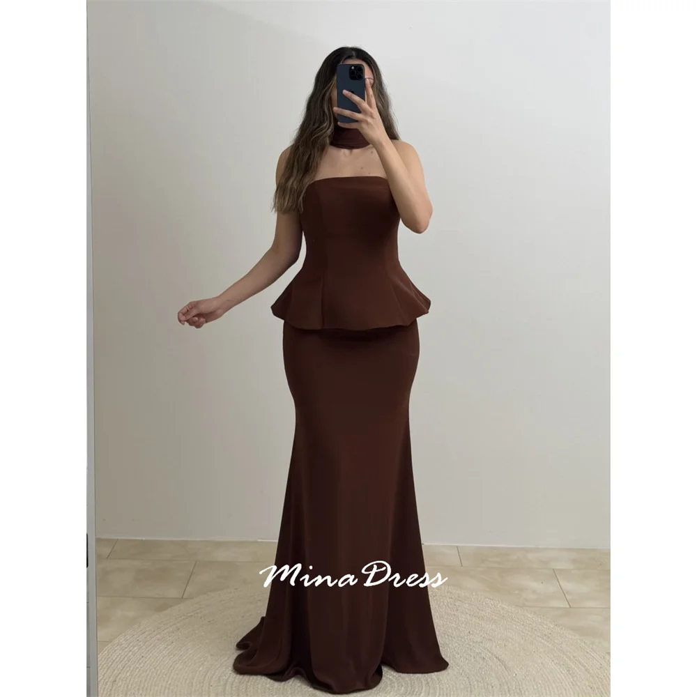 Mina Sleeveless Arabic Evening Dress Luxury Elegant Party Dresses Woman Customized Two Pieces Back-length Piglet Breast Prom
Mina Sleeveless Arabic Evening Dress Luxury Elegant Party Dresses Woman Customized Two Pieces Back-length Piglet Breast Prom