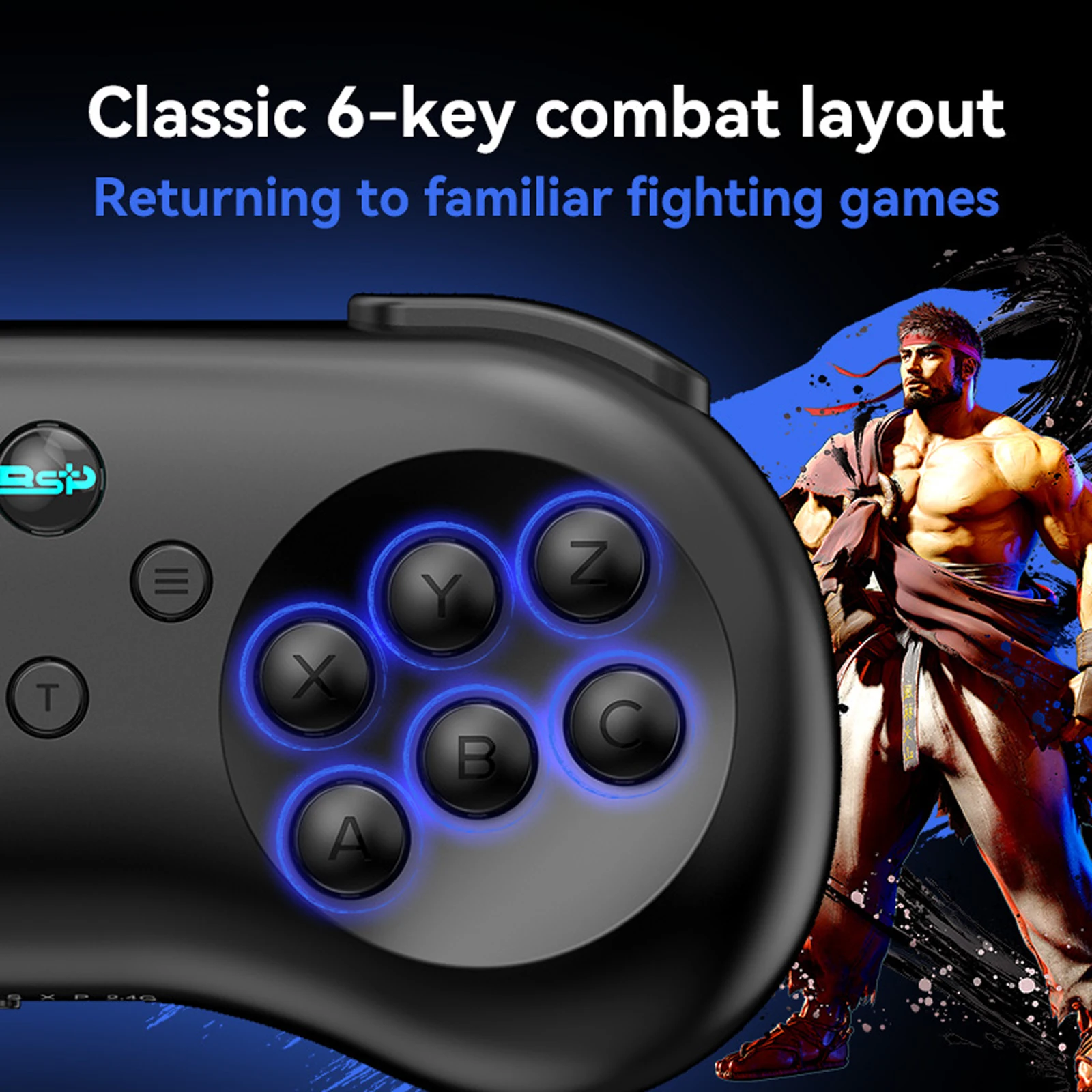 Y04 Wireless Game Controller for Switch/PC/PS4/PS3 – Hall Effect Joystick, 6-Key Arcade Fighting Gamepad with Turbo &Back Button
Y04 Wireless Game Controller for Switch/PC/PS4/PS3 – Hall Effect Joystick, 6-Key Arcade Fighting Gamepad with Turbo &Back Button