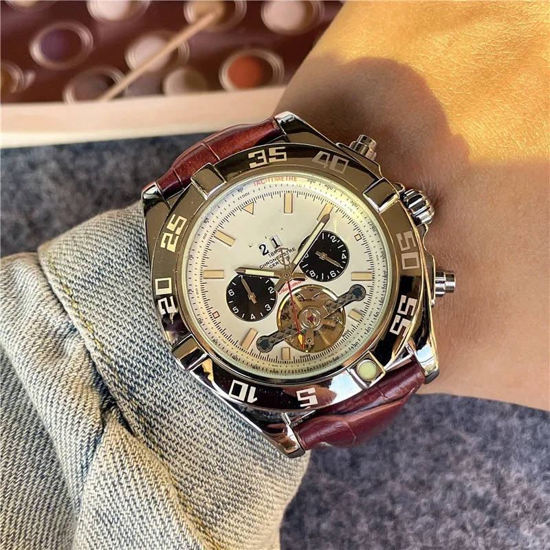 Men's Watch Mechanical Watch Swiss New Large Flywheel Fully Automatic Mechanical Watch Business Belt Watch
Men's Watch Mechanical Watch Swiss New Large Flywheel Fully Automatic Mechanical Watch Business Belt Watch