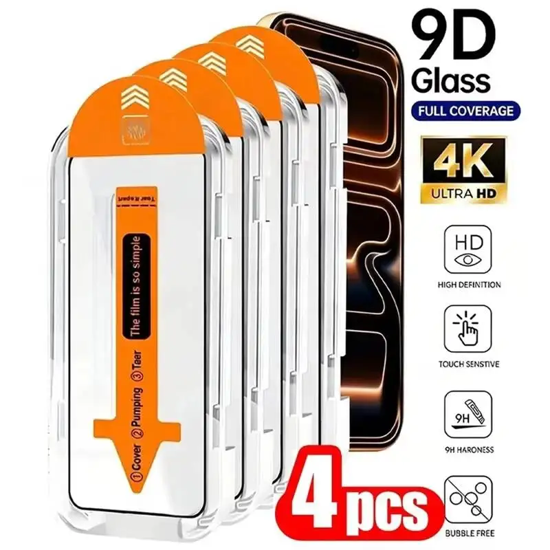 Dust Free Screen Protector For Iphone 15 16 17 Pro Max Air 16E 14 11 13 12 Mini 7 8 Plus XS XR SE Tempered Glass Auto-Alignment
Dust Free Screen Protector For Iphone 15 16 17 Pro Max Air 16E 14 11 13 12 Mini 7 8 Plus XS XR SE Tempered Glass Auto-Alignment
